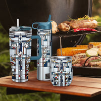 12 oz Stemless Wine Tumbler - Frank Lloyd Wright "Waterlilies" - Silver Rim