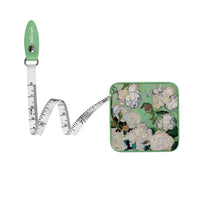 van Gogh "White Roses" Compact Retractable Tape Measure – Dual-Sided, 60"/150cm