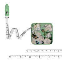 van Gogh "White Roses" Compact Retractable Tape Measure – Dual-Sided, 60"/150cm