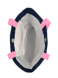 EttaVee Magnifique Canvas Magazine Tote – Slim Vertical Tote Bag