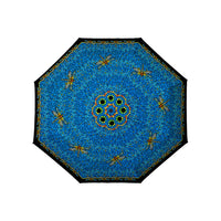 Tiffany Dragonfly (Multi) Folding Travel Umbrella – Compact, One-Touch Open & Close
