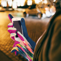 EttaVee Brush Strokes 103 Womens Touch Screen Gloves - One Size Fits All