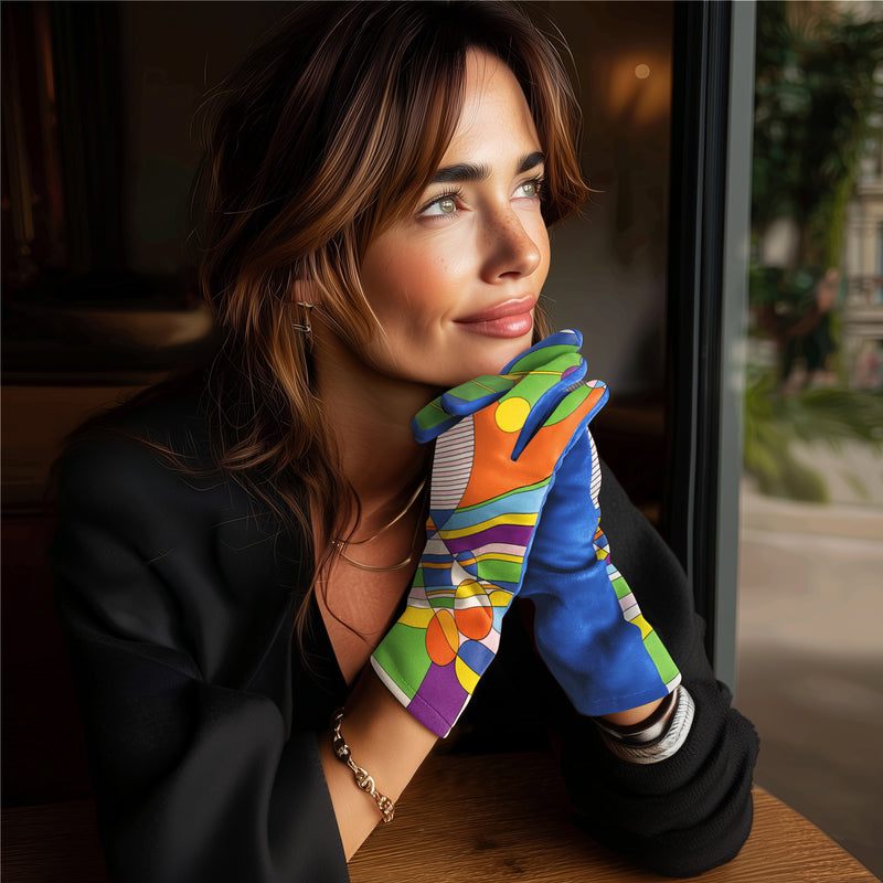 Frank Lloyd Wright March Balloons Womens Touch Screen Gloves - One Size Fits All