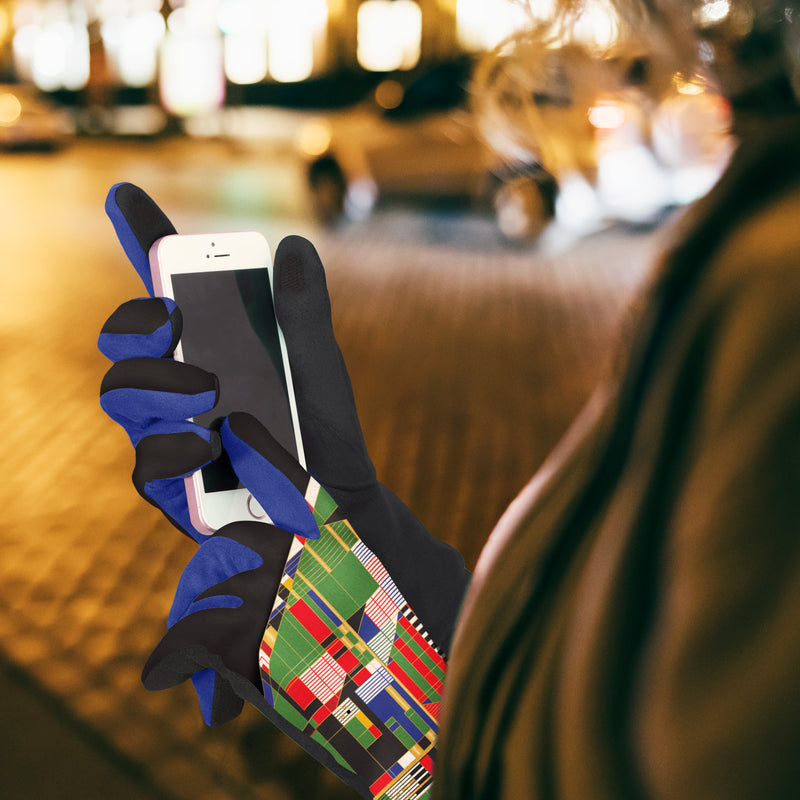 Frank Lloyd Wright Hillside Curtain Womens Touch Screen Gloves - One Size Fits All