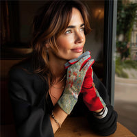 Fine Art Hassam Celia's Garden Isles of Shoals Womens Touch Screen Gloves