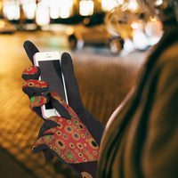 Fine Art Klimt Hope II Red Touch Screen Gloves