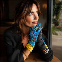 Fine Art Tiffany Dragonfly (Purple) Womens Touch Screen Gloves - One Size Fits All