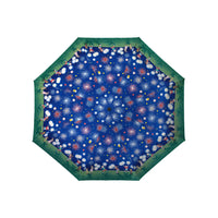 Mary Engelbreit July Sparklers Folding Travel Umbrella - Compact, One-Touch Open & Close