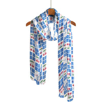 Mary Engelbreit Patriotic Cherries Silky Sheer Scarf