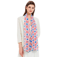 Mary Engelbreit Simple American Home Long Sheer Scarf – Lightweight, Elegant, Silky-Soft