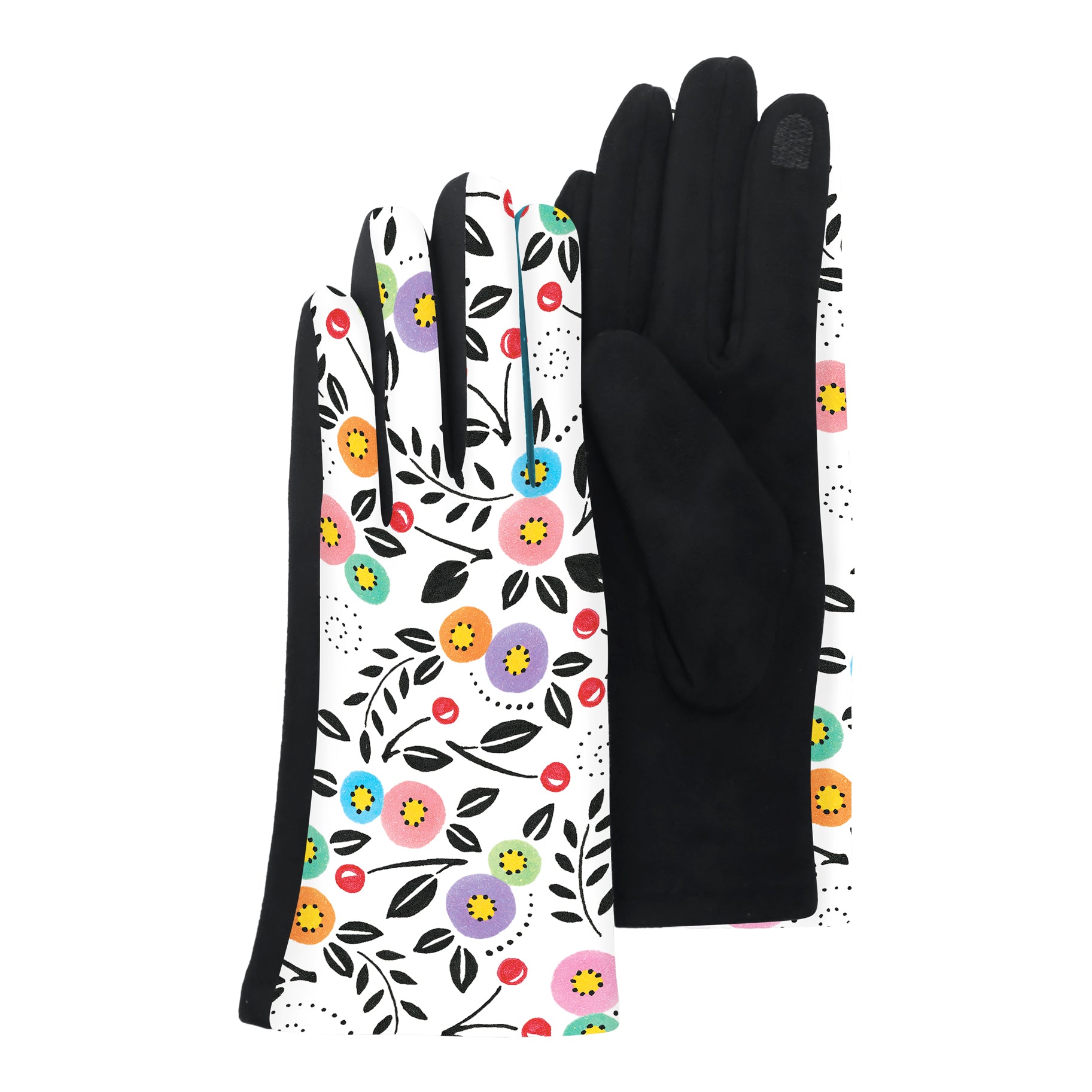 Mary Engelbreit Modern Cherry Toss Women's Touch Screen Gloves - One Size Fits Most