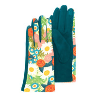 Mary Engelbreit Vintage Calico Women's Touch Screen Gloves - One Size Fits Most