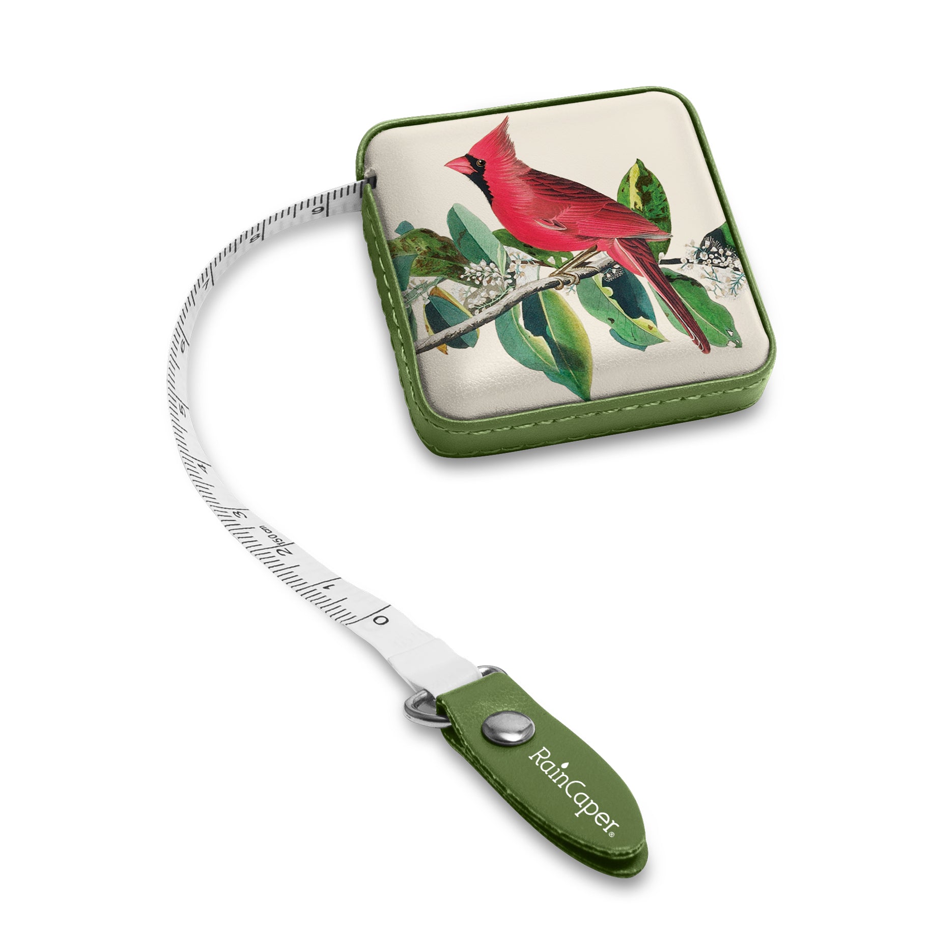 North American Wild Birds Compact Retractable Tape Measure – Dual-Sided, 60"/150cm
