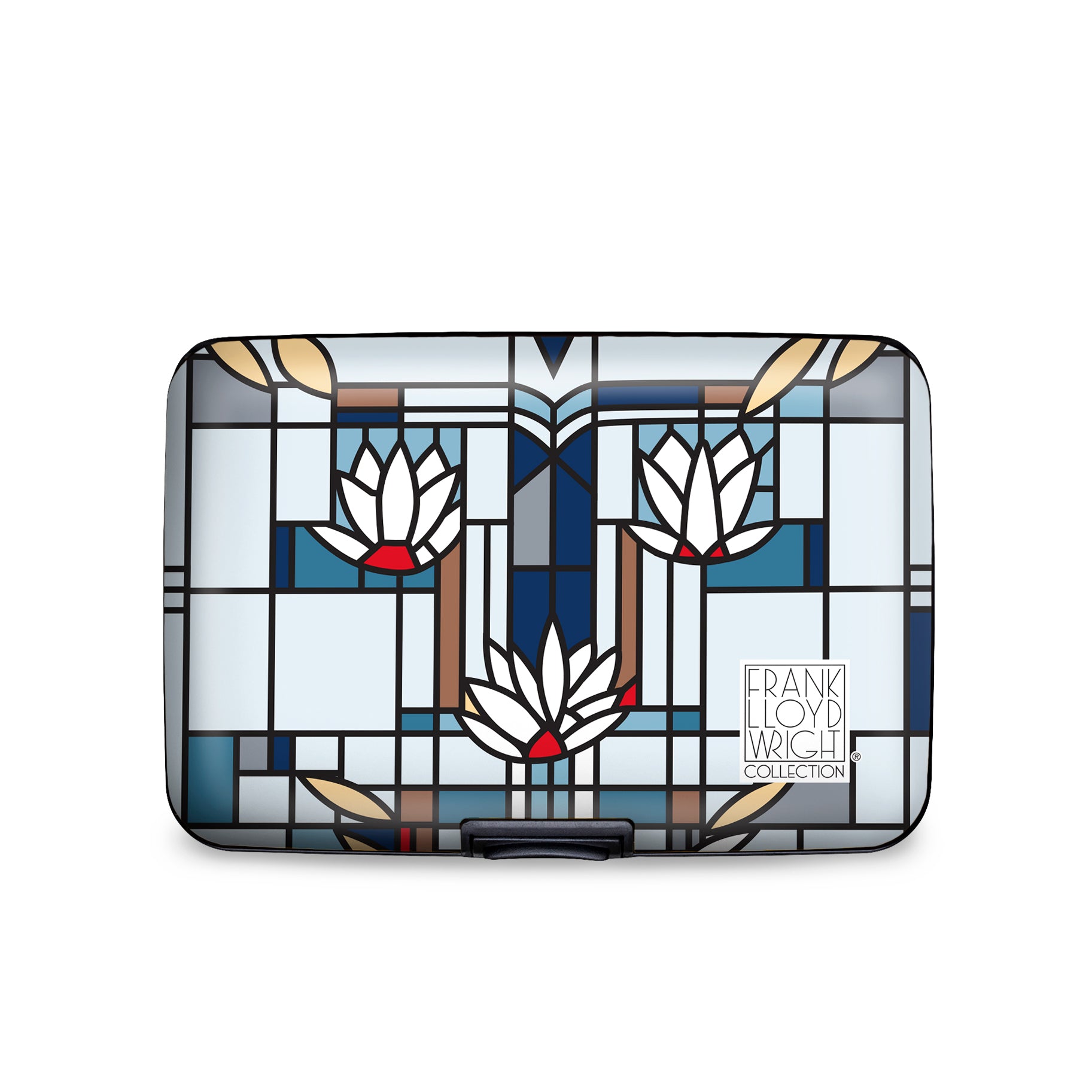 Frank Lloyd Wright Waterlilies RFID Hard Travel Wallet
