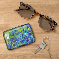 van Gogh Irises RFID Hard Travel Wallet