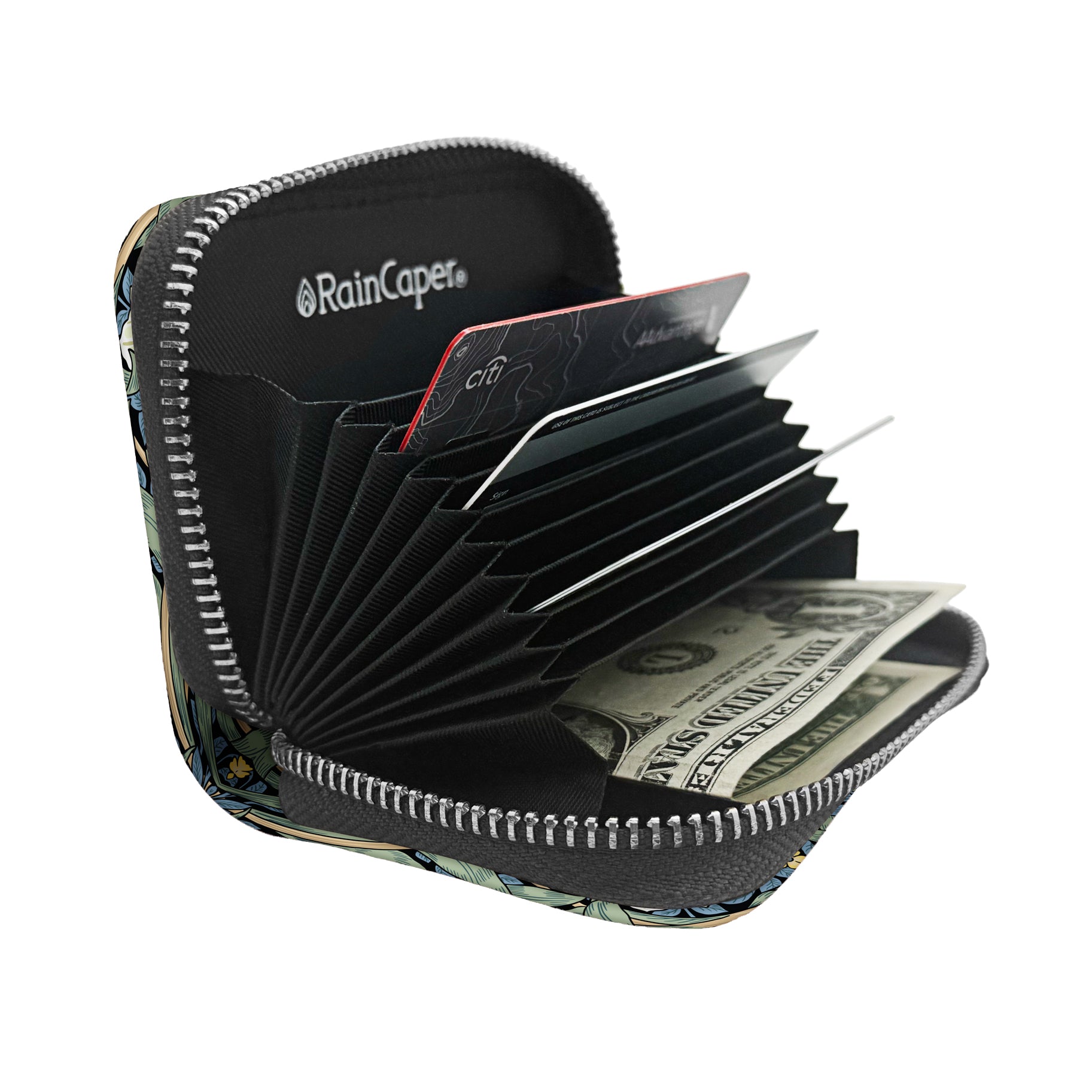 William Morris Pimpernel RFID Zipper Travel Wallet