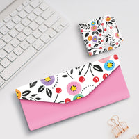 Mary Engelbreit Modern Cherry Toss Folding Glasses Case - Magnetic Closure with Microfiber Cloth