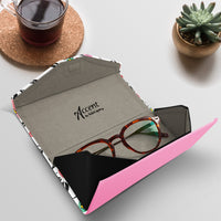 Mary Engelbreit Modern Cherry Toss Folding Glasses Case - Magnetic Closure with Microfiber Cloth