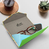 Mary Engelbreit Simple Spring Toss Folding Glasses Case - Magnetic Closure with Microfiber Cloth